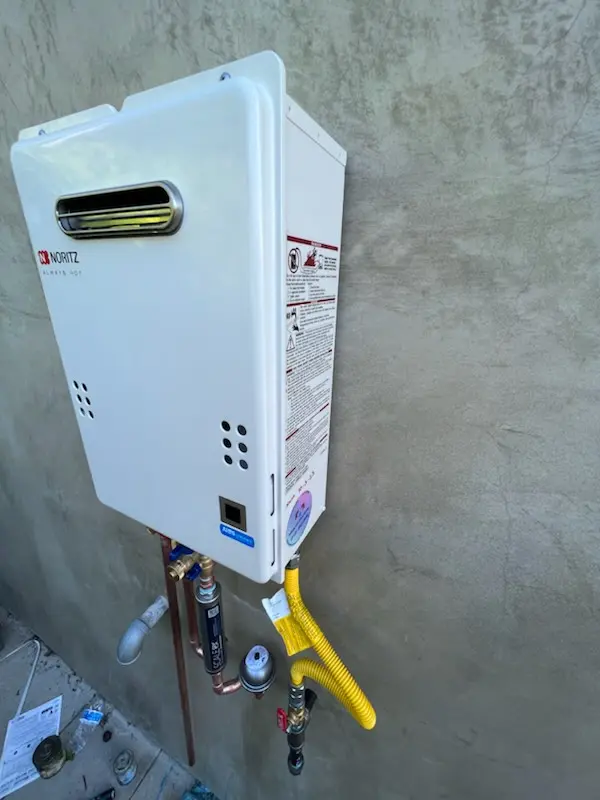 Tankless water heater installation for Brookwood Village homes
